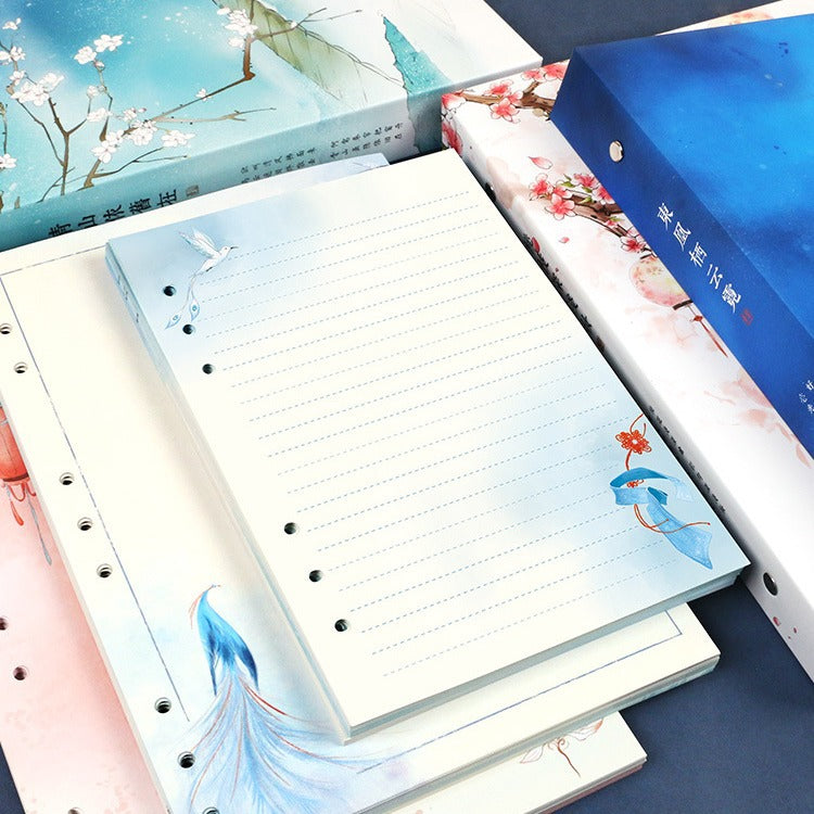 Vintage Style A5/B5 Loose-Leaf Notebook Detachable Journal for Students and Diary Keeping