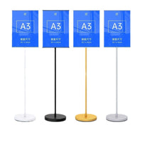 Portable A3/A4 Poster Stand with Heavy-Duty Base for Advertising and Signage