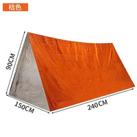 Emergency Thermal Shelter Tent for Outdoor Survival, Windproof and Waterproof