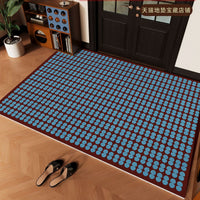 Vintage Entrance Door Mat Non-Slip Coil Mat Dirt Scraper Dust Resistant Foot Mat Bauhaus Doormat