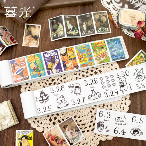 2026 Tear-Off Daily Calendar Planner with DIY Material Stickers and Study Plan Tracker