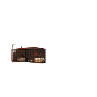 Multi-Level Indoor Cat Cage with Litter Box Space, Warm Cat House Villa for Home