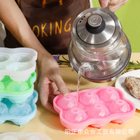 Silicone 6-Hole Whiskey Ice Ball Mold for Bar and Home Use