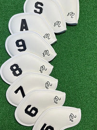 Golf Iron Head Covers Set (8 pcs) with Magnetic or Velcro Closure