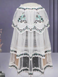 Lace Embroidered Blender Dust Cover for Kitchen Appliances