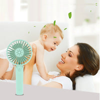 Portable F1 Handheld Fan with Stand, Mini USB Rechargeable Desk Fan for Students