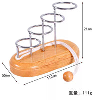 Topological Puzzle Desk Toy - Metal Disentanglement Brain Teaser for Stress Relief