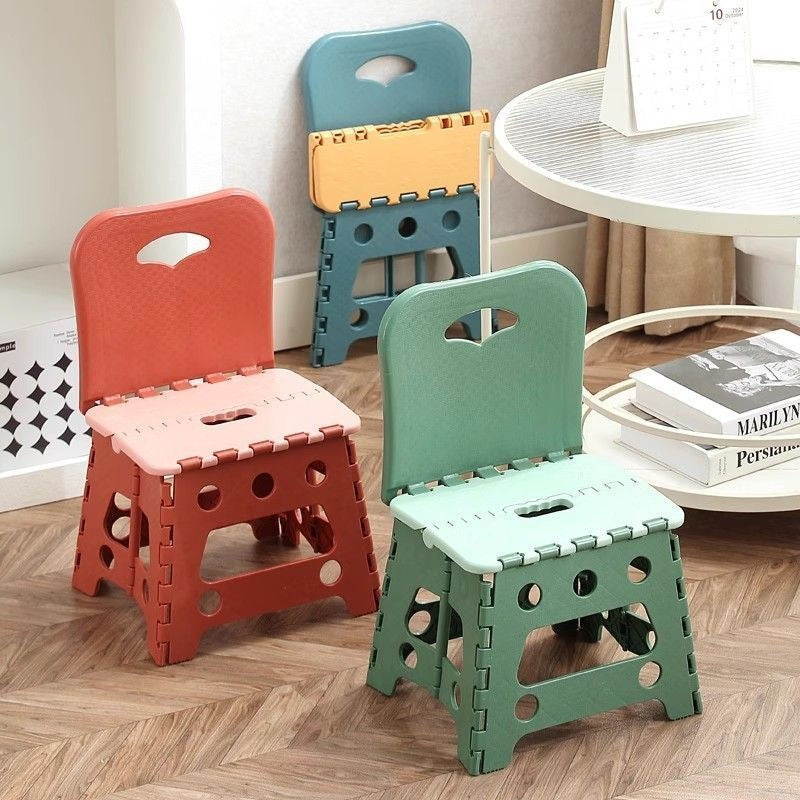 Portable Folding Plastic Stool for Kids, Outdoor Camping, Fishing, and Travel