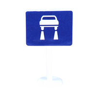 Miniature City Road Sign Model Set for Diorama and Sand Table Scenery