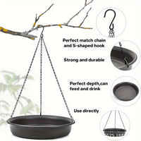 Hanging Bird Bath & Feeder for Garden & Patio, Automatic Bird Bathtub