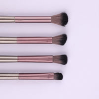 4-Piece Eye Makeup Brush Set for Eyeshadow, Nose Contour, and Highlight