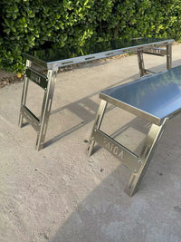 Portable Stainless Steel Folding Table for Outdoor Picnic Camping and Home Balcony