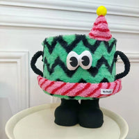Cute Cartoon Lambswool Cotton Rope Storage Basket for Desktop and Living Room