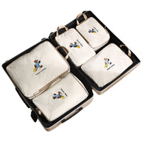 Travel Luggage Organizer Bags Set for Clothes, Portable Compression Packing Cubes