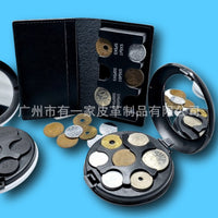 Portable Aluminum Round Coin Holder and Organizer