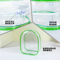 Clear PVC Doll Display Bag for 10cm Plush Figures with Optional Accessories