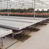 Galvanized Rolling Bench for Greenhouse Hydroponics and Seedling Cultivation