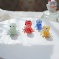 Miniature Glass Ocean Animal Figurines for Micro Landscape Decor