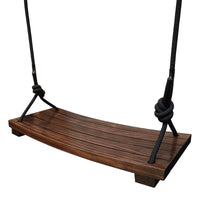 Outdoor Anti-Corrosion Wood Swing Chair Solid Wood Cradle Rocking Swing for Courtyard Park Scenic Area Kids Adults