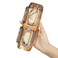 Portable Travel Toothbrush Holder & Mouthwash Cup Set with Storage Organizer for Dorm & Desktop