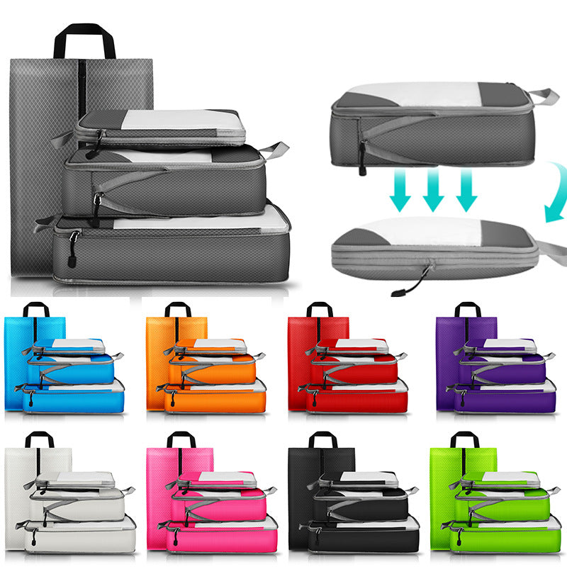 Foldable Waterproof TPU Travel Storage Bags Set for Luggage Organization