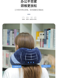 Cartoon U-Shaped Memory Foam Travel Neck Pillow for Airplanes and High-Speed Trains