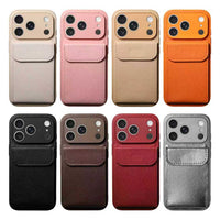 Magnetic Card Holder Case for iPhone 15/14/13/12 Series, Full-Coverage Shockproof Protective Cover with Stand