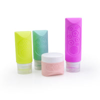 Silicone Petal Travel Bottles for Shampoo, Lotion, and Toiletries