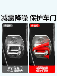 Car Door Shock Absorber Pads Anti-Collision Strips for Door Edge & Lock Protection