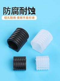 U-Shaped Stainless Steel Tube Clamp Chair Glides with Anti-Slip Pads for Office Chairs