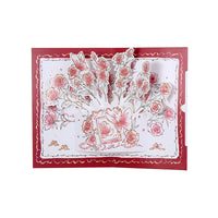 3D Pop-Up Rose Greeting Card for Mother's Day, Valentine's Day, Teacher's Day