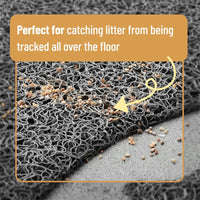 Large Cat Litter Mat, Washable Absorbent Waterproof Litter Box Mat for Cats