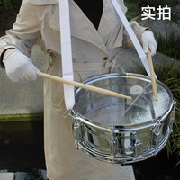 Professional 14-inch Snare Drum with Transparent Drumhead for Performance and Marching Band