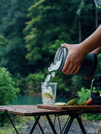 Chunshan Gray Frost Ice Bucket Outdoor Camping Insulated Ice Storage Container Stainless Steel Portable Handheld Insulated Pot