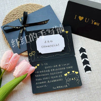 Customizable Birthday Card with DIY Text, Festive Blessing Card for Gift Cards, Creative & Elegant