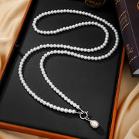 Avant-Garde Pearl Gyro Necklace Body Chain for Women, Versatile Crossbody Design for Suits and Hoodies