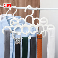 Multi-functional Scarf Hanger Organizer for Ties, Silk Scarves, Belts, and Stockings