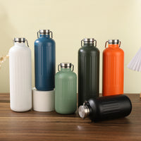 304 Stainless Steel Insulated Water Bottle with Handle for Outdoor Sports and Travel