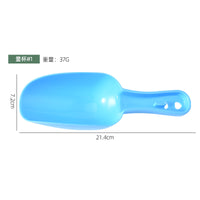 Candy Color Plastic Ice Scoop Set for Home Baking, Flour, Grain, Feed, and Ice Cubes