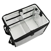 Insulated Food Delivery Bag with Magnetic Closure, Large Capacity Waterproof Cooler for Camping and Takeout