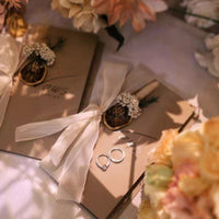 Wedding Vow Cards for Bride and Groom - Foldable Ceremony Speech Booklets