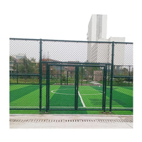 Hot-Dip Galvanized PVC Coated Chain Link Fence for Sports Fields