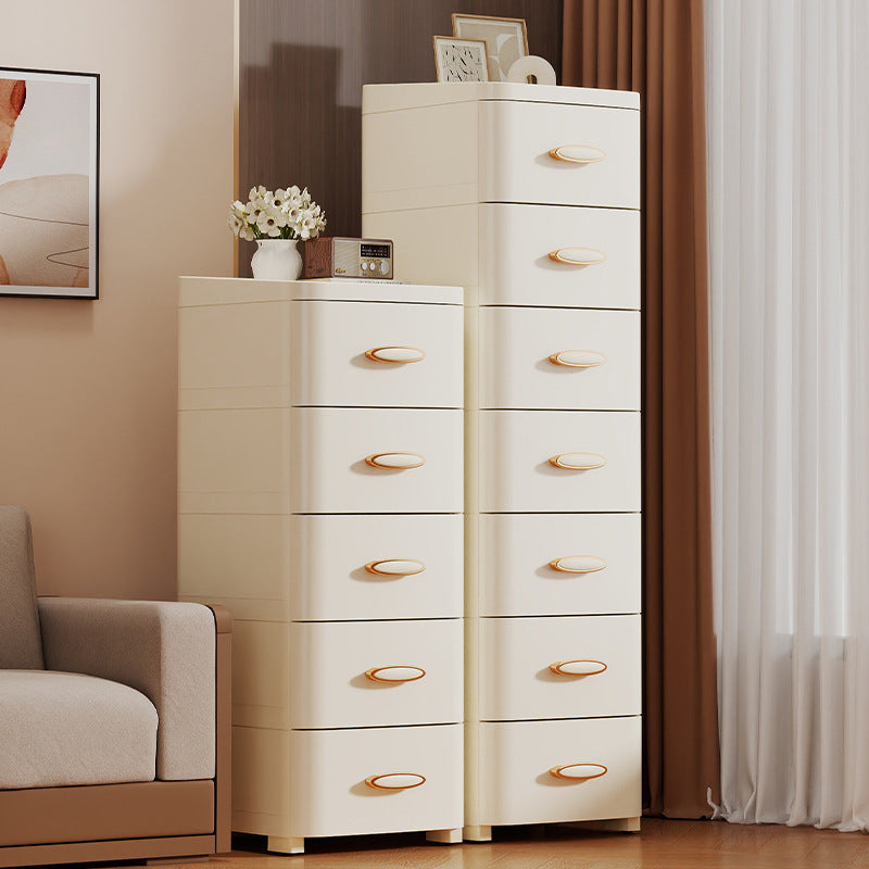 Multi-Layer Drawer Storage Cabinet for Narrow Spaces, Thickened Plastic Organizer for Home, Living Room, Clothes, Toys, Snacks