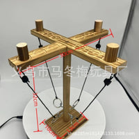 Wooden Ring Toss Game Hook and Ring Battle for Indoor Outdoor Fun