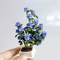Miniature Climbing Rose Dollhouse Plant Decoration