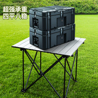 Portable Folding Camping Table Ultralight Aluminum Alloy Roll-Up Picnic BBQ Desk