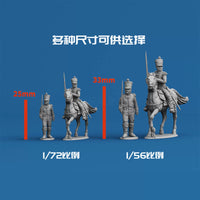 Napoleonic Wars French Infantry Miniatures for Tabletop Wargaming, 1/56 Scale Resin 3D Printed Figures