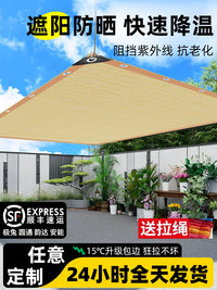 Sun Shade Netting for Patio Garden Carport, UV Protection, Heat Insulation, Thickened Beige
