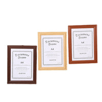 New Chinese Style Wooden Photo Frame with Acrylic Front for A4/A3/4K/8K Certificates & Posters, Wall Mount or Tabletop Display
