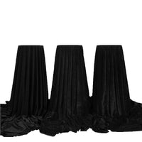 Thickened Black Velvet Tablecloth for Weddings, Conferences, Photography, Stage, Live Streaming, Light-Absorbing Background Fabric